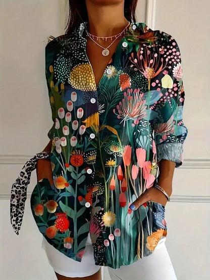 CLERINNE | BLOUSE IMPRIMÉE POUR FEMMES