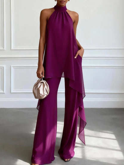 CLERINNE | ENSEMBLE HALTER ÉLÉGANT POUR FEMMES