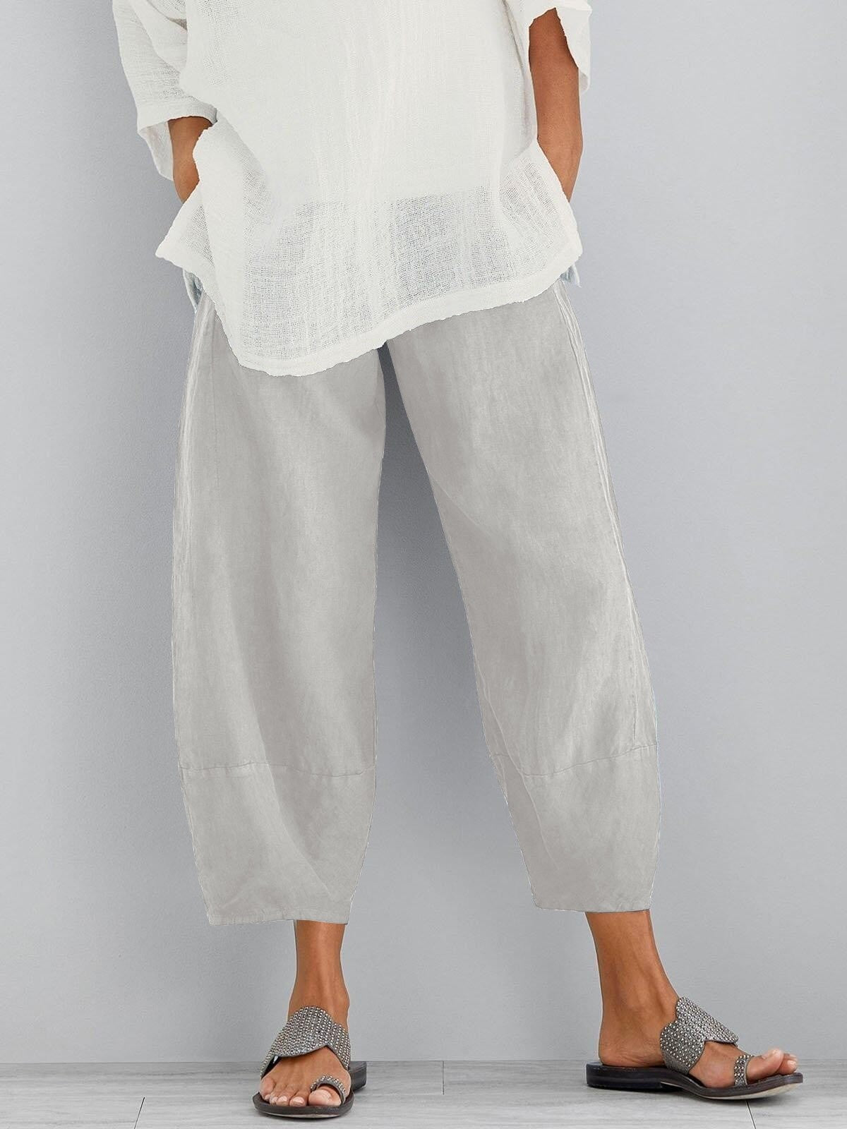 CLERINNE | PANTALONS CROP EN COTON POUR FEMMES