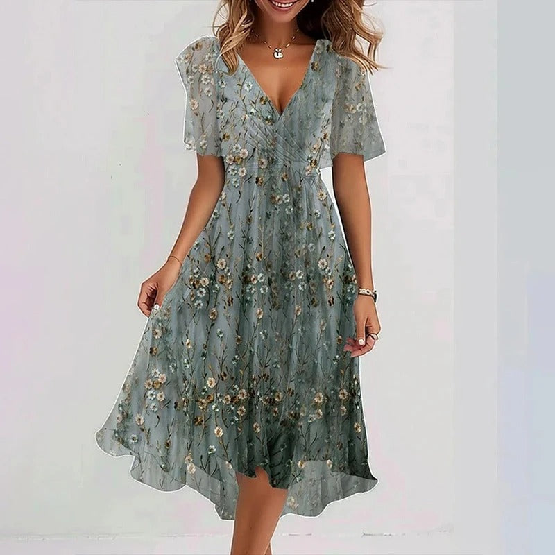 CLERINNE | ROBE ÉLÉGANTE RAYONNANTE POUR FEMMES