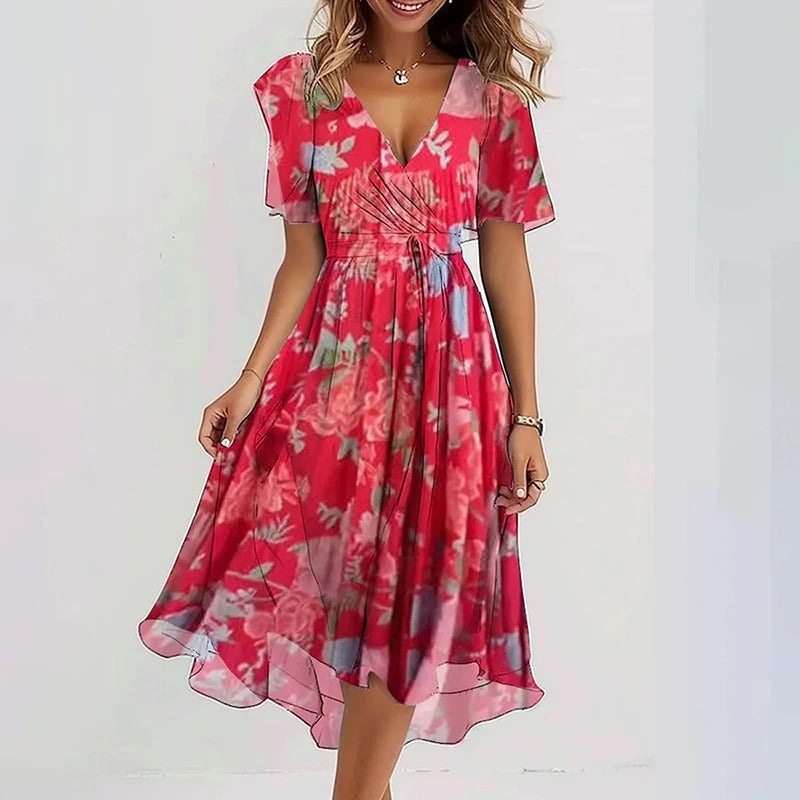 CLERINNE | ROBE ÉLÉGANTE RAYONNANTE POUR FEMMES