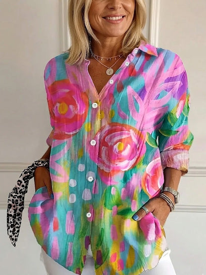 CLERINNE | BLOUSE IMPRIMÉE POUR FEMMES